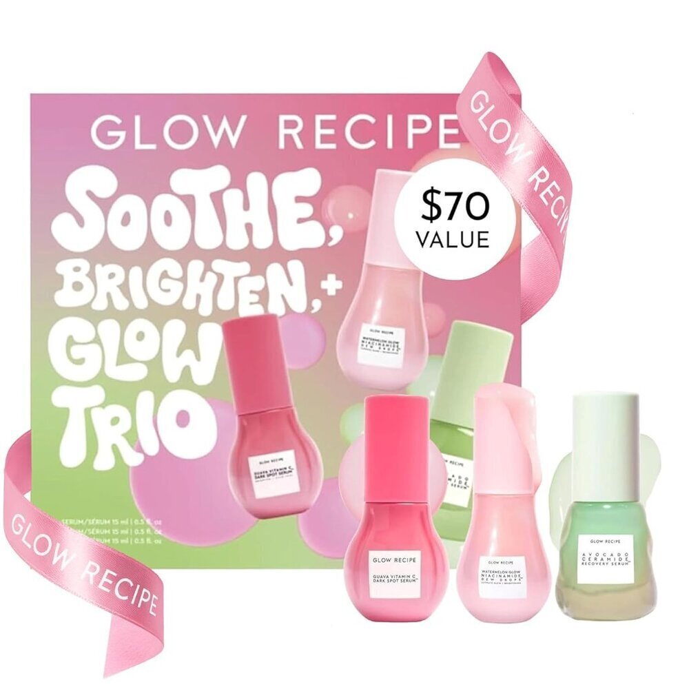 Soothe, Glow & Bright Gift Set - Niacinamide Dew Drops Illuminating Primer & Avo